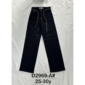 Фотография Джинсы женские D2969A black р.25-30 "DKNSEL" недорого оптом от прямого поставщика