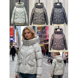 Куртка жіноча зимова 681 white р.42-50 "Immei" недорого оптом від прямого постачальника