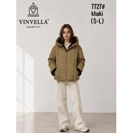 Куртка жіноча зимова 7727 beige р.S-L "Immei" недорого оптом від прямого постачальника