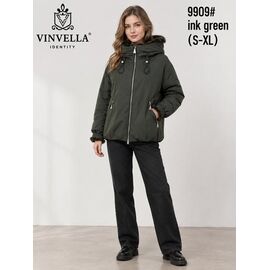 Куртка жіноча зимова 9909 green р.S-L "Immei" недорого оптом від прямого постачальника