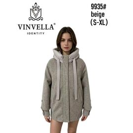 Куртка жіноча зимова 9935 beige р.S-XL "Immei" недорого оптом від прямого постачальника