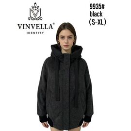 Куртка жіноча зимова 9935 black р.S-XL "Immei" недорого оптом від прямого постачальника