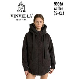 Куртка жіноча зимова 9935 brown р.S-XL "Immei" недорого оптом від прямого постачальника