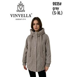Куртка жіноча зимова 9935 grey р.S-XL "Immei" недорого оптом від прямого постачальника