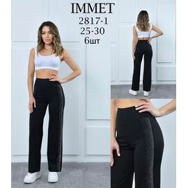 Фотография Штаны спортивные женские 2817-1 black р.25-30 "Immei" недорого оптом от прямого поставщика