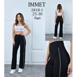 Фотография Штаны спортивные женские 2818-1 black р.25-30 "Immei" недорого оптом от прямого поставщика