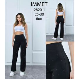 Фотография Штаны спортивные женские 2820-1 black р.25-30 "Immei" недорого оптом от прямого поставщика