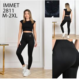 Фотография Лосины женские 2811 black р.M-2XL "Immei" недорого оптом от прямого поставщика
