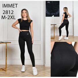 Фотография Лосины женские 2812 black р.M-2XL "Immei" недорого оптом от прямого поставщика