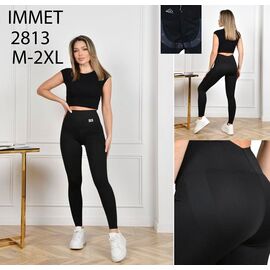 Фотография Лосины женские 2813 black р.M-2XL "Immei" недорого оптом от прямого поставщика