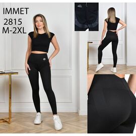 Фотография Лосины женские 2815 black р.M-2XL "Immei" недорого оптом от прямого поставщика
