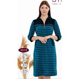 Фотография Халат женский 4918 blue р.2XL-5XL "Samo" недорого оптом от прямого поставщика