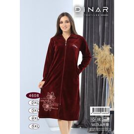 Фотография Халат женский 4608 red р.2XL-5XL "Samo" недорого оптом от прямого поставщика
