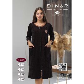 Фотография Халат женский 4631 black р.6XL-9XL "Samo" недорого оптом от прямого поставщика