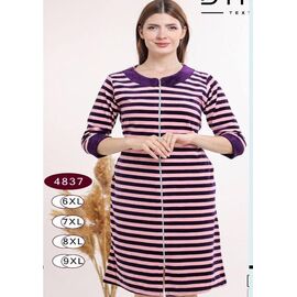 Фотография Халат женский 4837 pink р.6XL-9XL "Samo" недорого оптом от прямого поставщика
