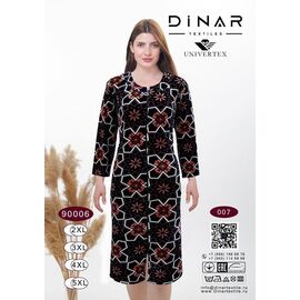 Фотография Халат женский 90006 black р.2XL-5XL "Samo" недорого оптом от прямого поставщика