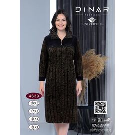 Фотография Халат женский 4639 brown р.6XL-9XL "Samo" недорого оптом от прямого поставщика