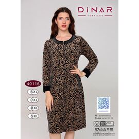 Фотография Халат женский 40116 beige р.6XL-9XL "Samo" недорого оптом от прямого поставщика