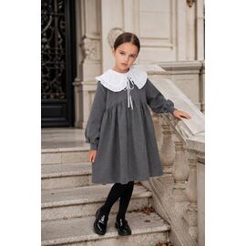 Сукня дитяча на дівчинку 1379 grey р.122-152 "Seven Zikina" недорого оптом від прямого постачальника