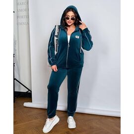 Фотография Костюм спортивный женский тёплый 958 green р.48-62 "Seven Zikina" недорого оптом от прямого поставщика
