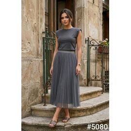 Фотография Юбка женская 5080 grey р.42-46 "Kosta" недорого оптом от прямого поставщика