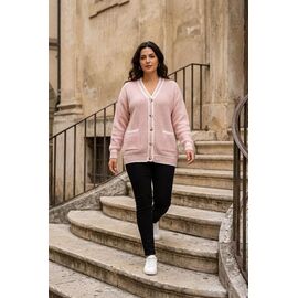 Фотография Кофта женская 571 pink р.44-48 "Kosta" недорого оптом от прямого поставщика