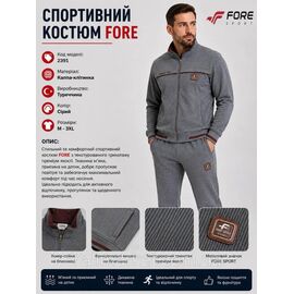 Фотография Спортивный мужской костюм на молнии FORE размеры  M-3XL (5цв) "REMAIN" купить недорого от прямого поставщика