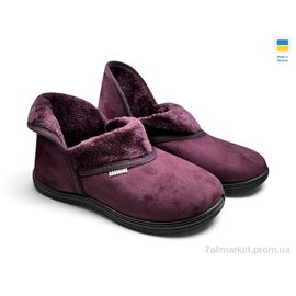 Фотография Тапки женские для дома зима Т04 фіолетовий (8 пар р.37-41) "Rai shoes" недорого оптом от прямого поставщика