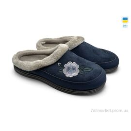 Фотография Тапки женские для дома Весна/осень Т01 синій (8 пар р.37-41) "Rai shoes" недорого оптом от прямого поставщика