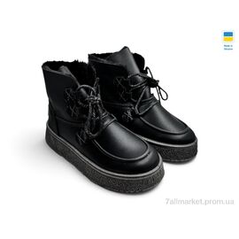 Фотография Ботинки женские стильные зима 1901 чорний (8 пар р.37-41) "Rai shoes" недорого оптом от прямого поставщика