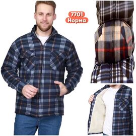 Фотография Рубашка мужская тёплая 7701 mix р.XL-5XL "VICTORY" недорого оптом от прямого поставщика