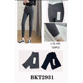 Фотография Лосины женские тёплые BKT2931 black р.L-2XL "VICTORY" недорого оптом от прямого поставщика