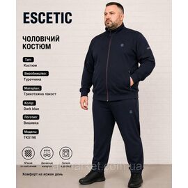 Спортивний чоловічий костюм ESCETIC батал розміри 54-62  "REMAIN" купити недорого від прямого постачальника