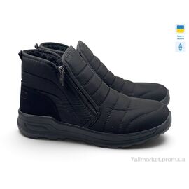 Черевики чоловічі стильні Зима 4236 чорний (8 пар р.41-46) "Rai shoes" недорого оптом від прямого постачальника