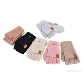 Рукавиці дитячі Зима D3025 mix (тедді) (12 шт. р.сіткаOne size) "TUZZI" недорого оптом від прямого постачальника