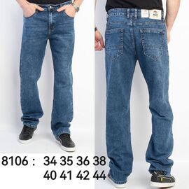 Джинси чоловічі 8106 blue р.34-44 "Ruxa" недорого оптом від прямого постачальника