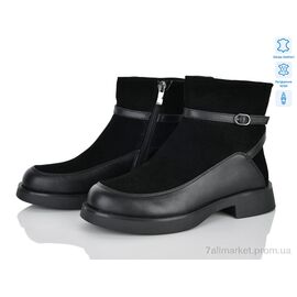Фотография Ботинки женские стильные зима 712-268 black (6 пар р.36-40) "Бабочка-Mengfuna-AESD" недорого оптом от прямого поставщика