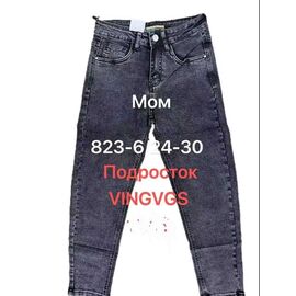 Фотография Джинсы подростковые 823-6 blue р.24-30 "Vingvgs" недорого оптом от прямого поставщика