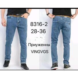 Джинси чоловічі 8316-2 blue р.28-36 "Vingvgs" недорого оптом від прямого постачальника