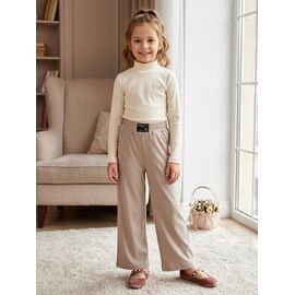Штани дитячі на дівчинку ZA3434 beige р.116-164 "Zayka" недорого оптом від прямого постачальника
