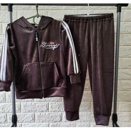 Фотография Костюм детский спортивный на девочку PR1377 brown р.98-116 "Proschenko" недорого оптом от прямого поставщика