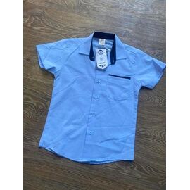 Сорочка дитяча легка на хлопчика PR1389 l.blue р.6-13 "Proschenko" недорого оптом від прямого постачальника