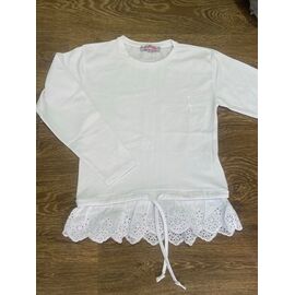 Блузка дитяча на дівчинку PR1395 white р.10-14 "Proschenko" недорого оптом від прямого постачальника