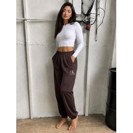 Фотография Штаны спортивные женские 1055 brown р.S-XL "VICTORY" недорого оптом от прямого поставщика