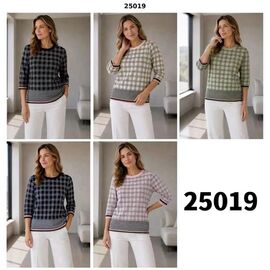 Фотография Свитер женский 25019 beige р.52 "VERJINIA" недорого оптом от прямого поставщика
