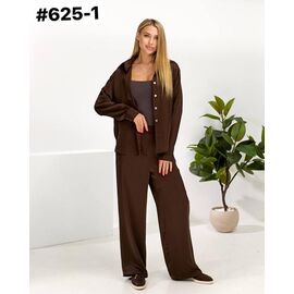 Фотография Костюм женский 625-1 brown р.46-50 "FIESTA" недорого оптом от прямого поставщика