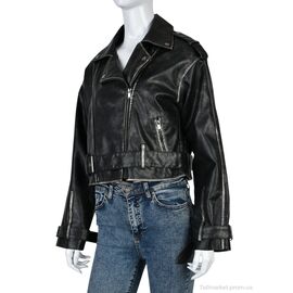 Куртка жіноча Весна/осінь 4503-D10-8 black (3 шт. р.сіткаS-L) "Мир" недорого оптом від прямого постачальника