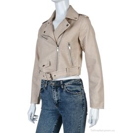 Куртка жіноча Весна/осінь 4503-3530-Y24 beige (3 шт. р.сіткаS-L) "Мир" недорого оптом від прямого постачальника