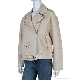 Куртка жіноча Весна/осінь 4503-3517-F24 beige (3 шт. р.сіткаS-L) "Мир" недорого оптом від прямого постачальника