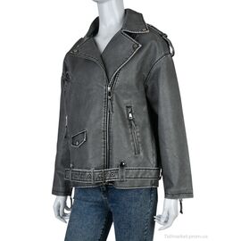Куртка жіноча Весна/осінь 4503-3388-X1 grey (3 шт. р.сіткаS-L) "Мир" недорого оптом від прямого постачальника